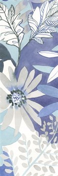 Aqua Blooms - Panel Print by Sandra Jacobs